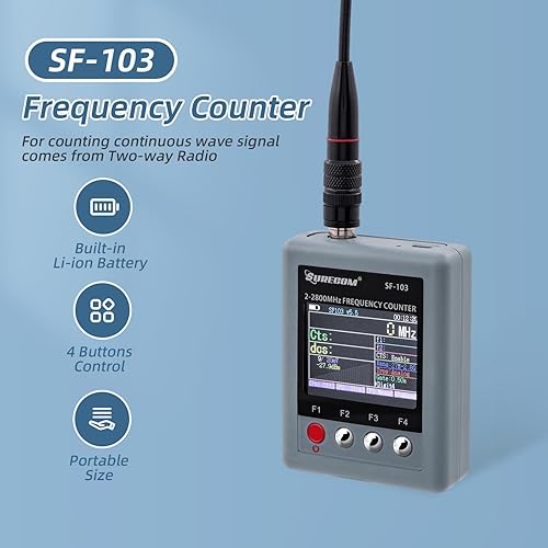 Miniatura 4 de Mcbazel Surecom SF-103 portátil 2mHz -2.8GHz Walkie Talkie Contador de radio de 2 vías