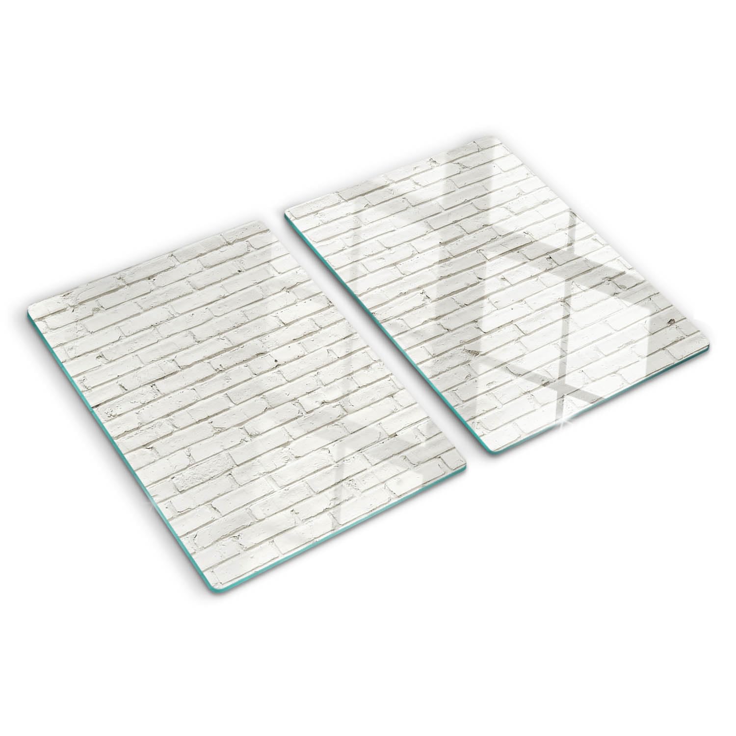 Planche en verre bords polis au design symétrique haut de gamme