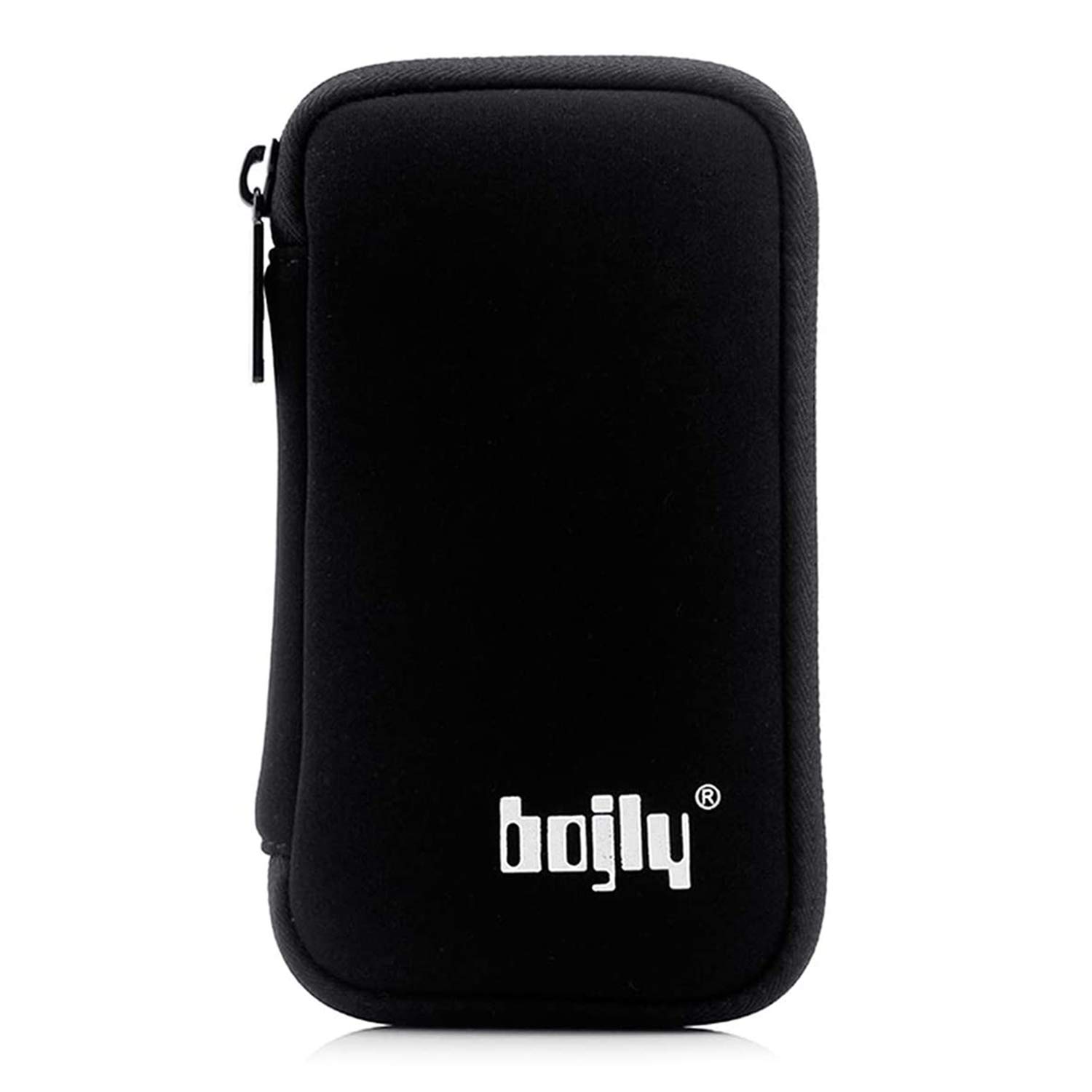 Borsa portaoggetti per schede di memoria, borsa per accessori elettronica in nylon impermeabile imbottita custodia di protezione con 9 capacità per USB chiave, cavo per auricolari e disco rigido