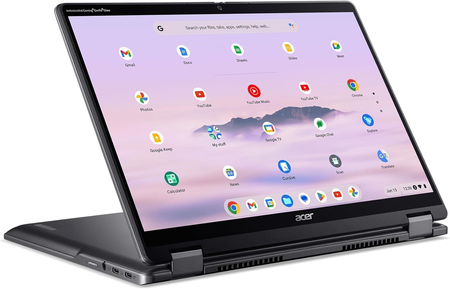 Acer Chromebook Plus Spin 514 2-in-1 14" WUXGA Touchscreen IPS Display, Intel Core i5-1334U, 8GB RAM 512GB SSD, Wi-Fi 6E, Bluetooth, Webcam, Backlit Keyboard, 128gb 9H Docking Station, Chrome OS, Gray