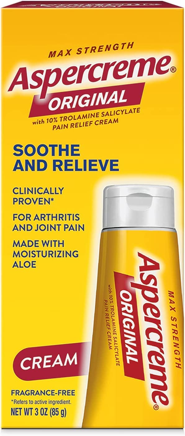 Aspercreme Maximum Strength Joint & Muscle, Relief Creme for Arthritis, Aloevera, 3 Oz (85g)