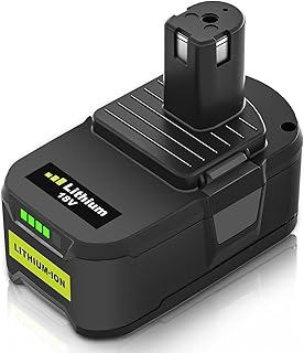 Catastro RB18L50 5500mAh Recambio para Ryobi Batería 18V para Ryobi Batería P108 P107 P122 P104 P105 P102 P103 RB18L50 RB18L40 RB18L25 RB18L15 RB18L13 con Indicador LED