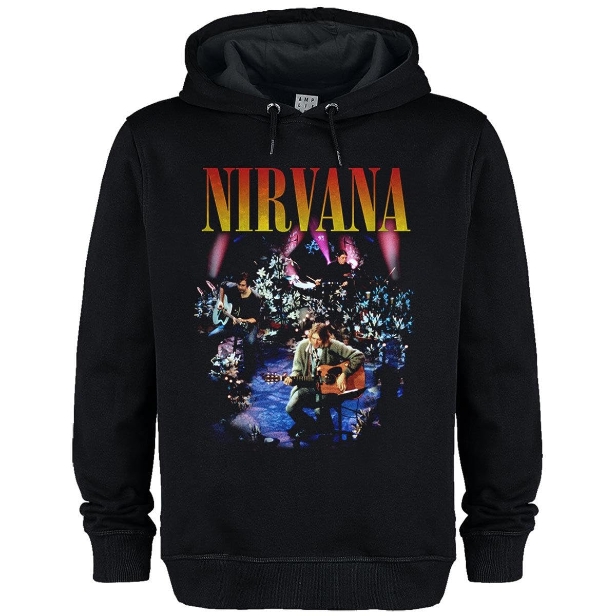 Amplified Unisex Adult Live In New York Nirvana Hoodie (M) (Black)