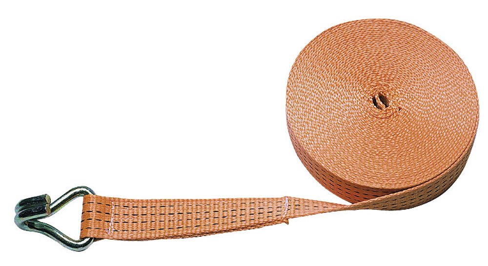 Kerbl 37145 Band for Lashing Strap 37140 50 mm, Maximum Load 4000 kg with Hook – Orange