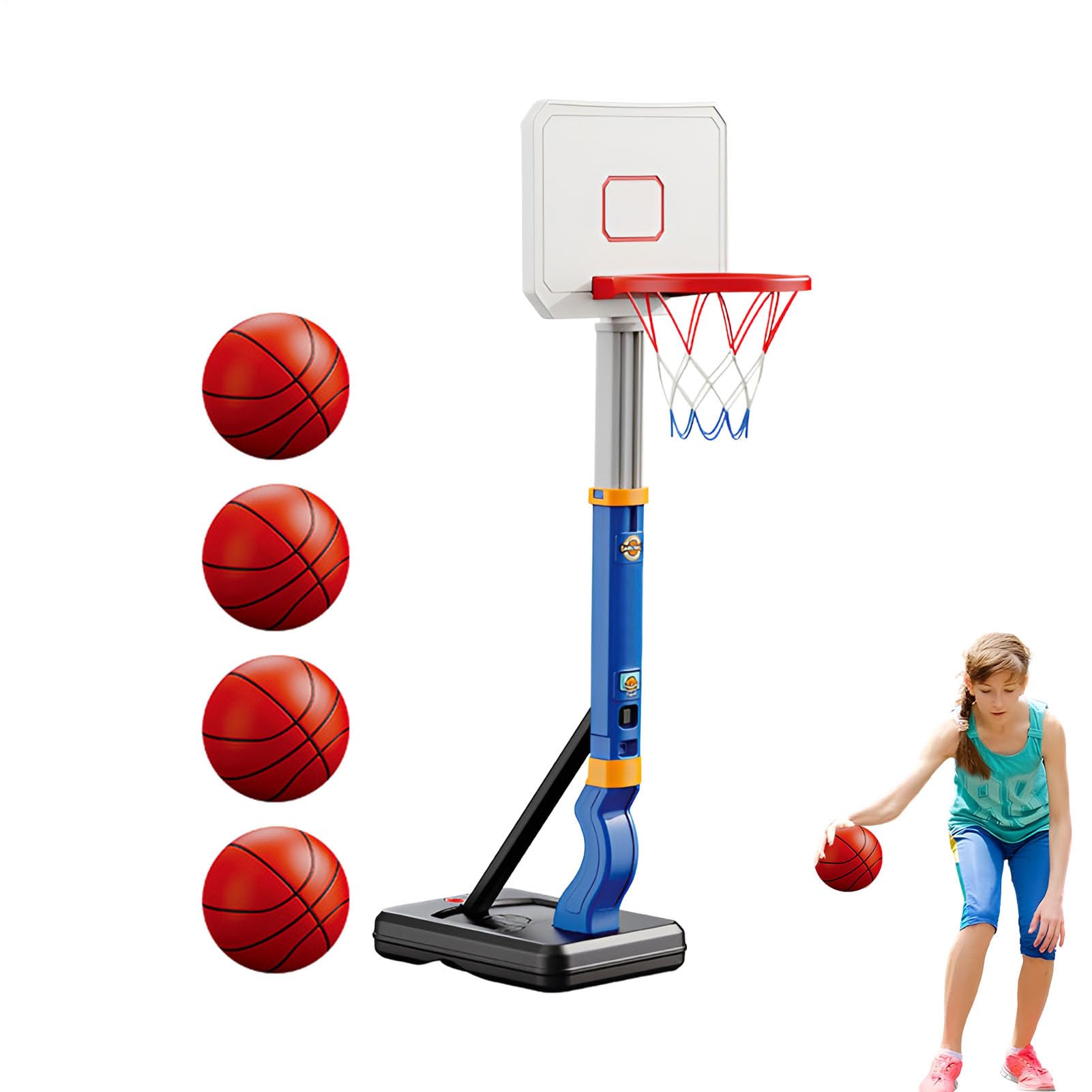 Cancello da basket per bambini, set con cestino all'aperto, giocattolo da basket per bambini, attività sportive a bordo piscina, divertenti attrezzi da gioco per bambini, palestra, cortile, sala