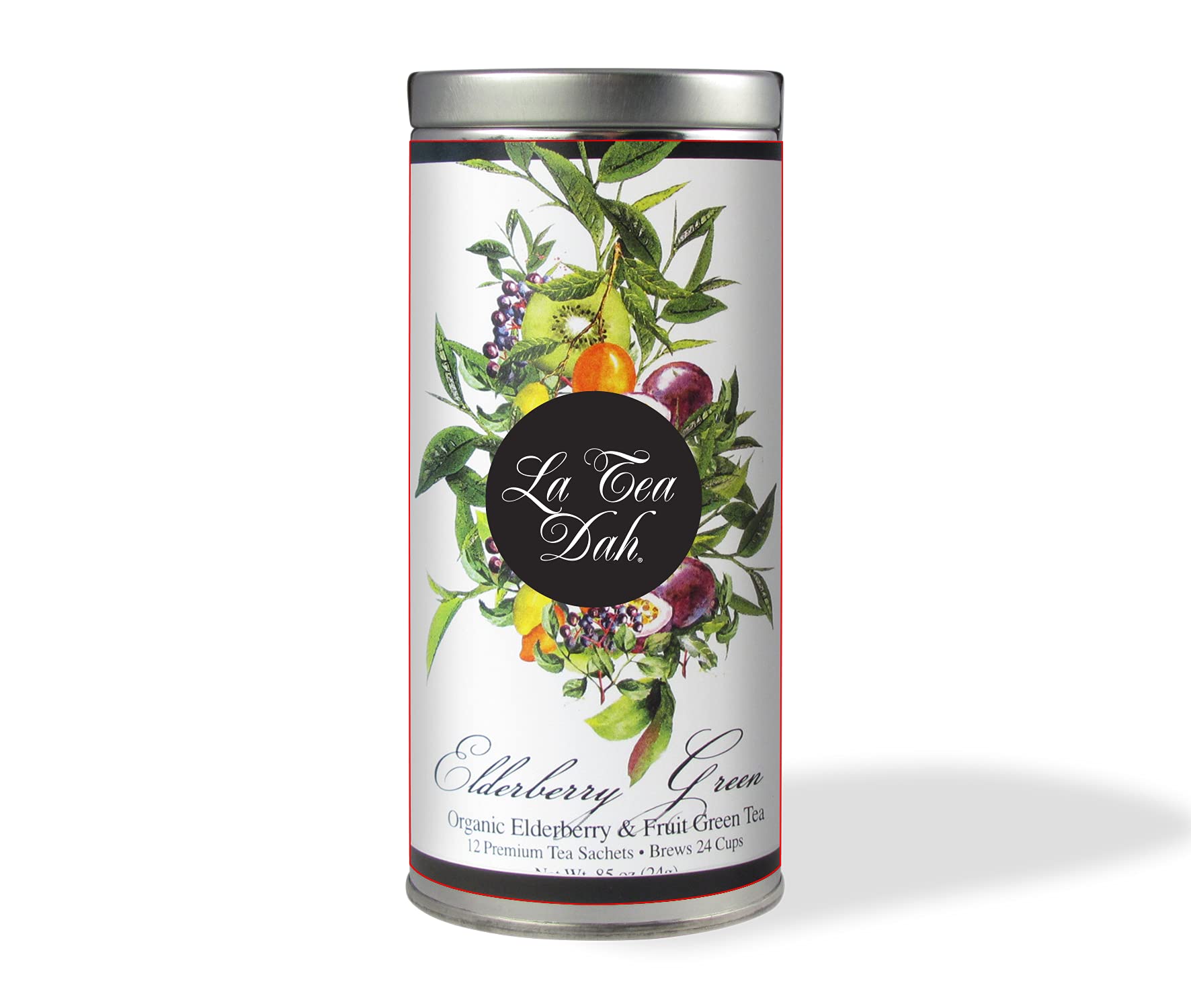 Amazon.com : Elderberry Green Tea by La Tea Dah, Elderberry Tea