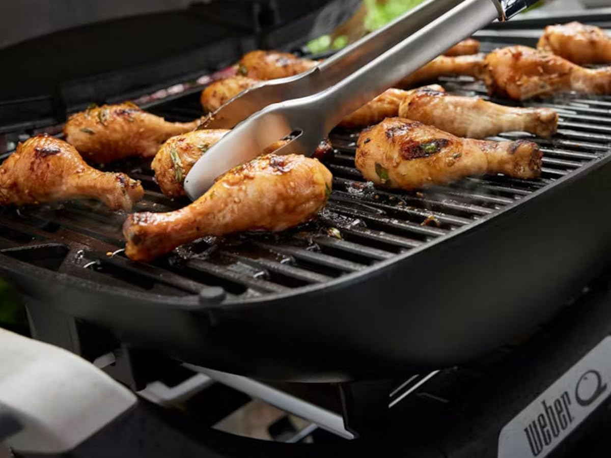Barbacoa de gas Weber Q 2200 Negro, sobre pie, potencia 4110 W