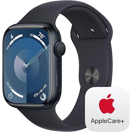 Apple Watch Series 9 [GPS 45mm]: Midnight Style with Unmatched Features