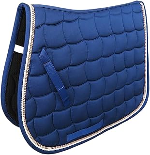 Dressage Saddle Pad, Breathable Moisture Absorbing Riding Padding, Lightweight Equestrian Gear, Shock Absorbing Non-Slip P...