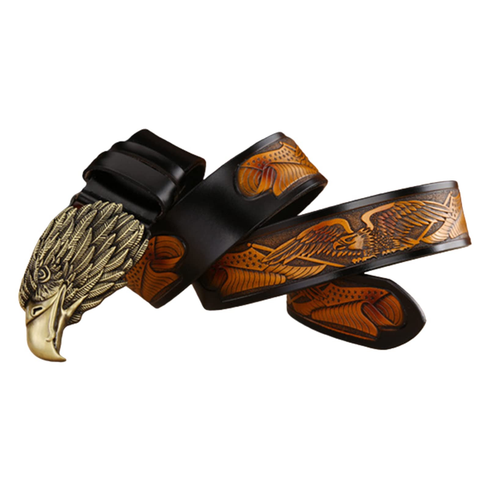 Ceinture Homme Western En Cuir De Vachette Pleine Fleur - Largeur 1-1/2'', Taille 40, Livraison Gratuite