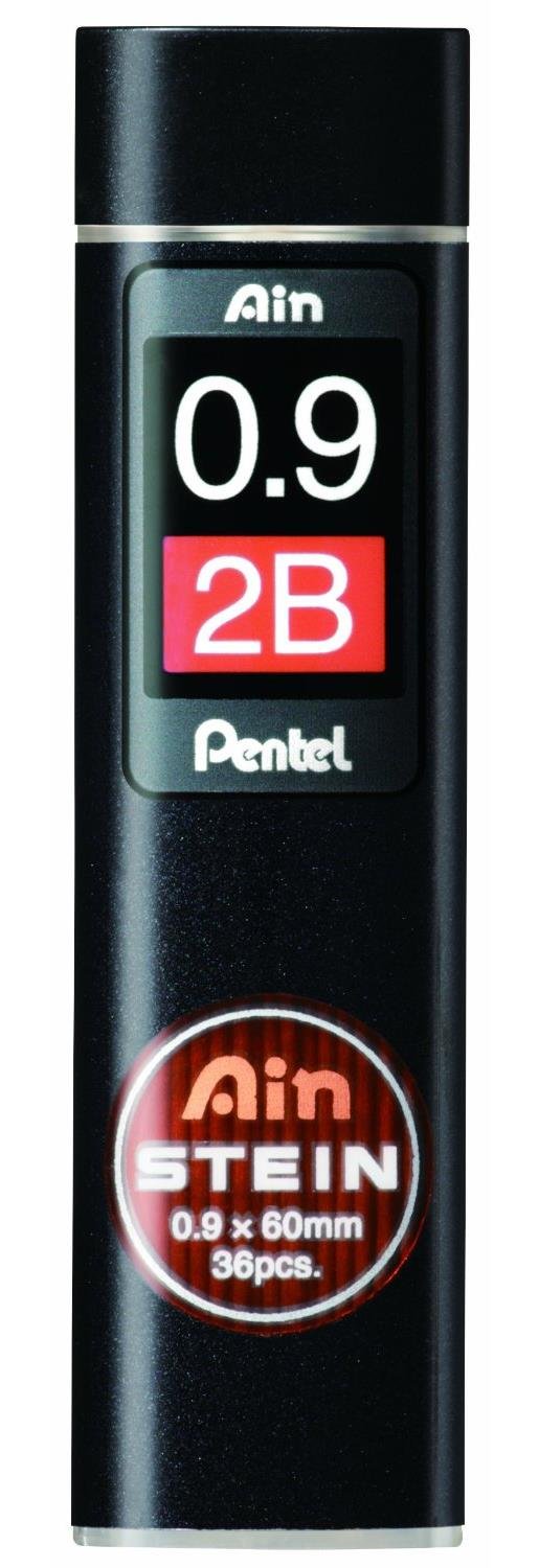 Ain Stein Mechanical Pencil Lead, 0.9mm 2B, 36 Leads (C279-2B)