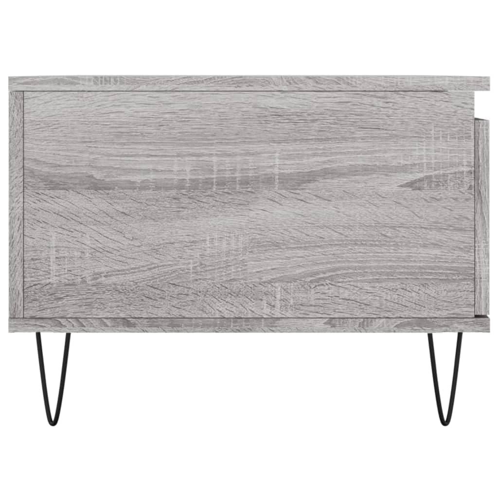 Homgoday Tavolino da caffè Sonoma grigio 90 x 50 x 36,5 cm, in legno ingegnerizzato, tavolino da tè per soggiorno, sala d'accoglienza degli ospiti, camera da letto e ufficio mobili tipo 1