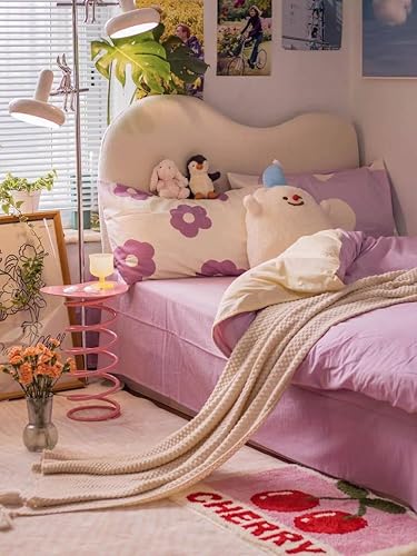 Miniatura 1 de Mesas auxiliares en forma de corazón Muebles de metal para el hogar Sala de estar Sofá Mesita de noche lateral Balcón Mesa de té pequeña HL (rosa)