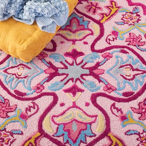 Tapete Boho Bellagio 5' x 8' Rosa/Multicolor miniatura 6