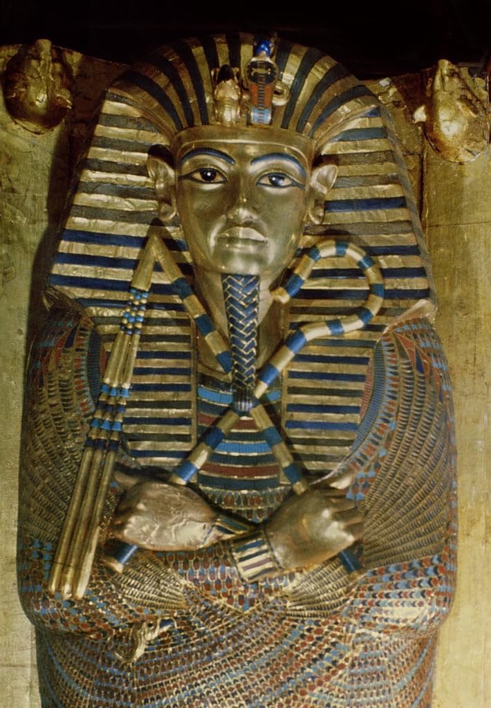 DLZJYIQVFamous Print Picture Print Painting Artwork Innermost Coffin of Tutankhamun by Famous Artist Oil Paintings on Canvas for Office Decor 60x90cm