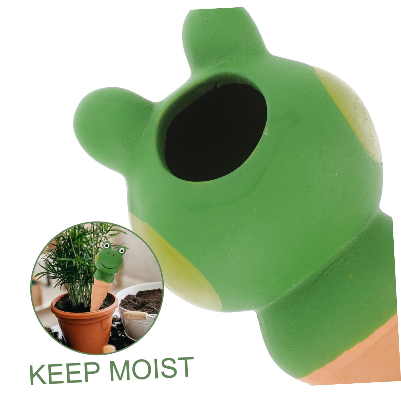 ibasenice 3 Ensembles Dispositif D'arrosage Automatique Appareil Irrigation Terre Cuite Usine Outil D'arrosage des Plantes Globes D'arrosage Céramique Green 4 Pièces * 3