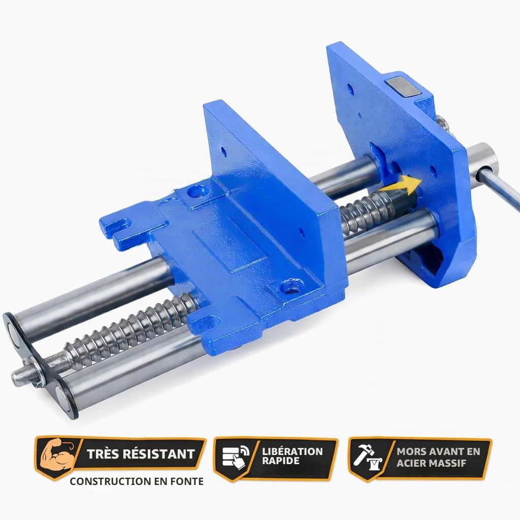 TOPWAY Étau à pince à bois robuste 9 "