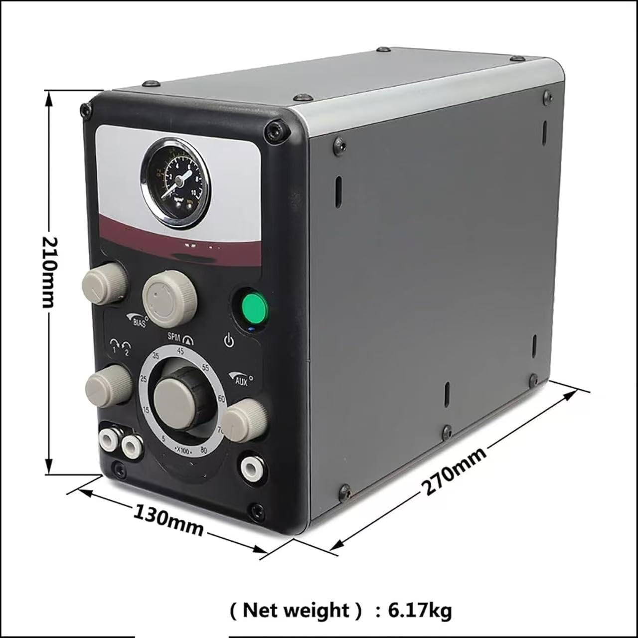 Máquina de grabado neumática, grabador profesional de joyería de doble cabeza para manualidades de metal, hierro forjado y proyectos artesanales, herramienta de precisión para creadores