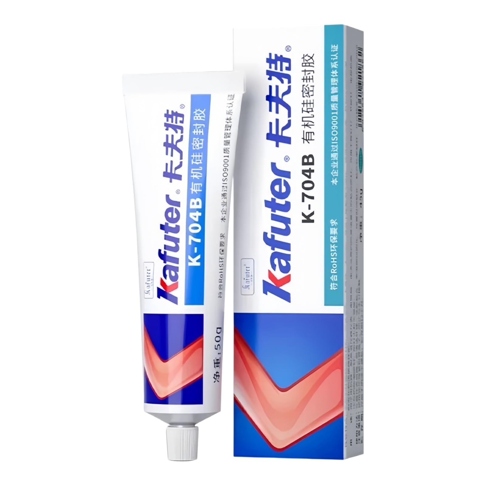 VIDOO 45g Kafuter 704 Silicone Rubber Industrial-Grade Adhesive Strong Bonding Agent for Electronic Component Fixing — Waterproof & Insulating Sealant, K-704B-1