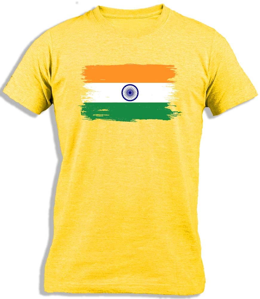 Ay Cabron™ Indian Flag Painted | India Flag Paint | Painted Flag of India | Painted Indian Flag | Paint Flag of India Cotton T-Shirt For Kids