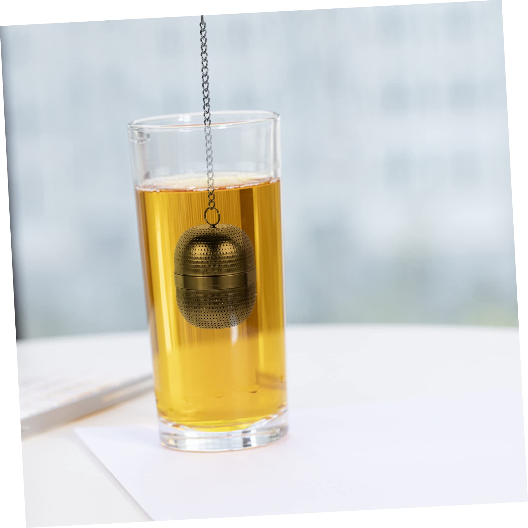 PRETYZOOM 4stücke Teefilter Edelstahl Teeball Infuser Mit Abtropfschale Kleiner Teesieb Für Losen Tee Praktischer Teestrainer Für Zuhause Und Büro