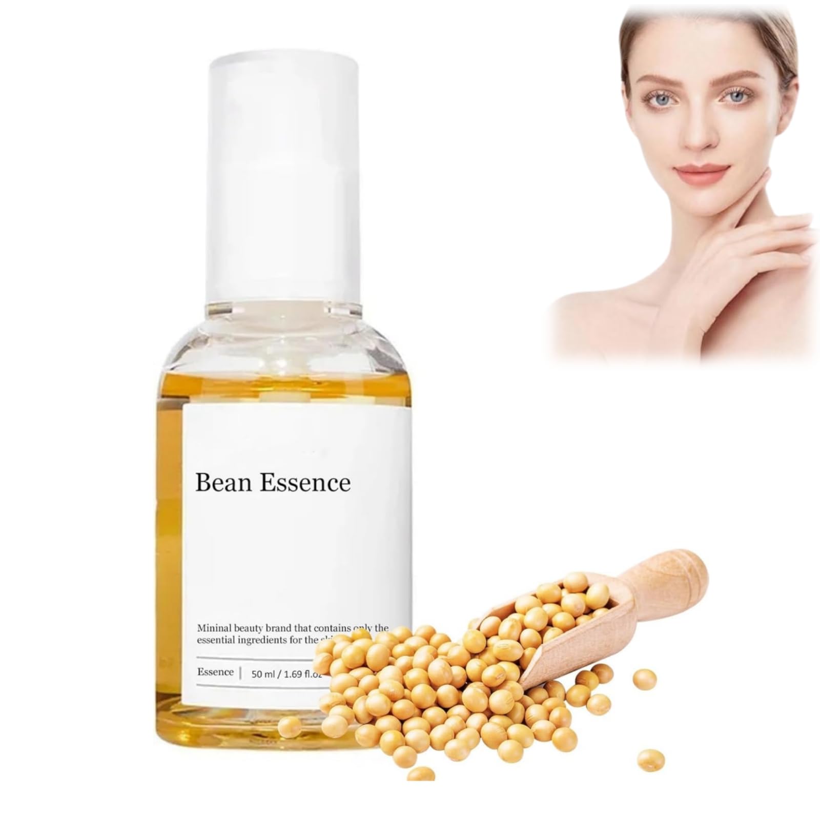 Bean Essence,Korean Skincare,Exfoliating Essence For Face,Soybean Serum For Moisturization And Skin Nourishment,Skin Repair & Hydrating,Face Moisturizer,Skincare,Brightening