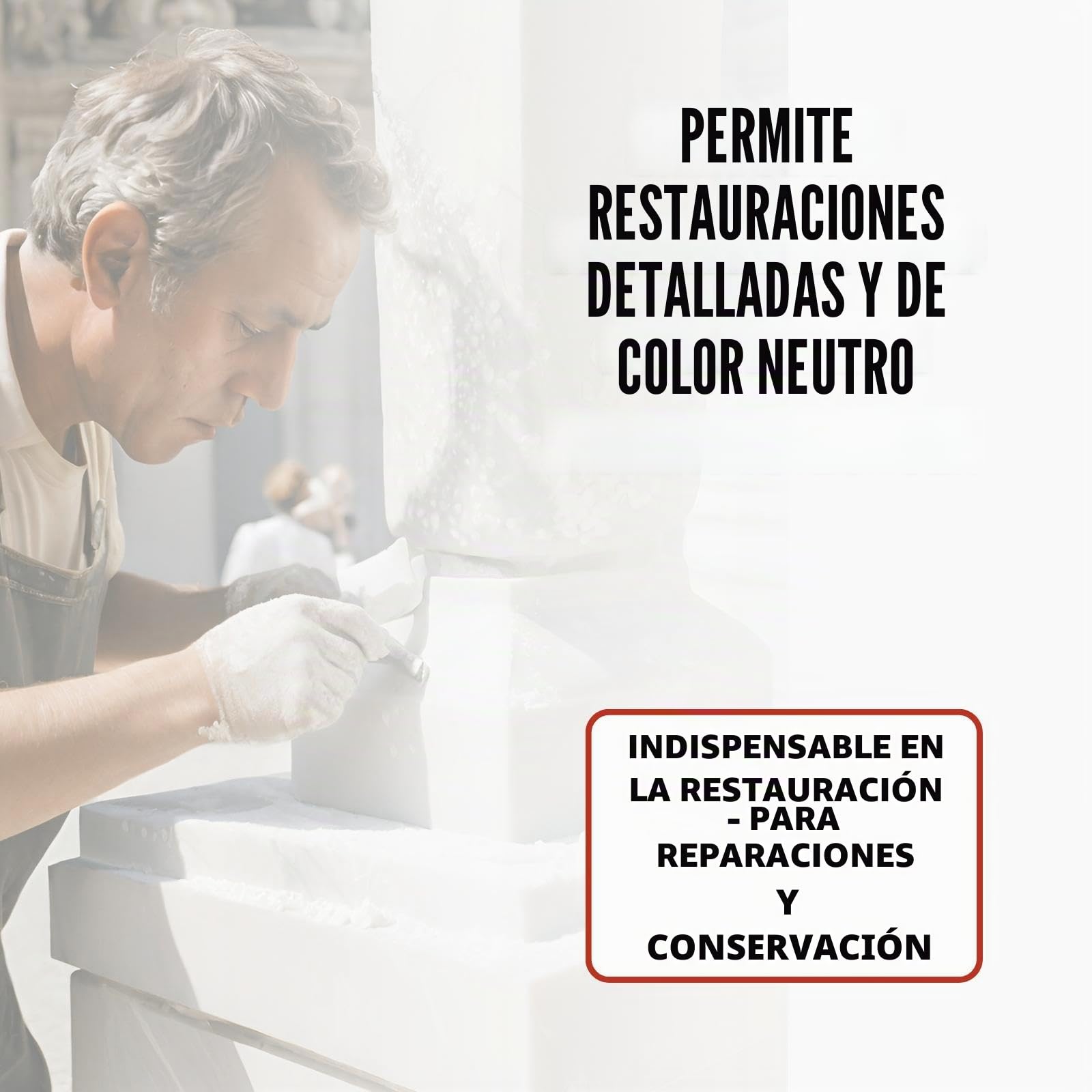 TFC Harina de mármol carbonato de calcio, 1 kg, polvo fino de alta calidad para arte, artesanía y construcción, respetuoso con el medio ambiente, no tóxico, blanco puro, versátil, perfecto para