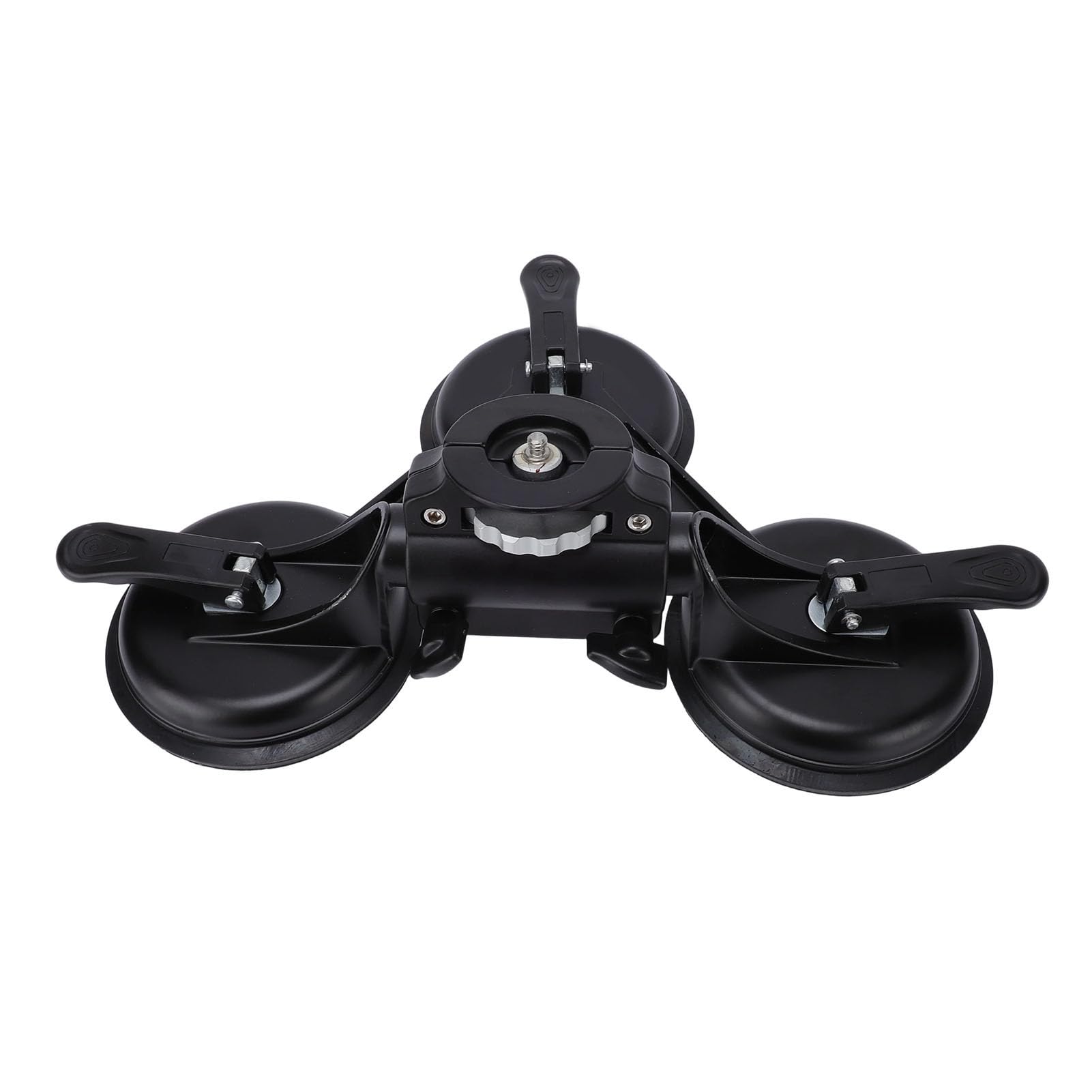 Supporto da Auto per Carichi Pesanti con Tripla Ventosa, Vite da 1/4 di Pollice per Fotocamera DSLR Mirrorless, Forte Aspirazione, Carico di 20 Kg Sul Cruscotto, Parabrezza, Tettuccio
