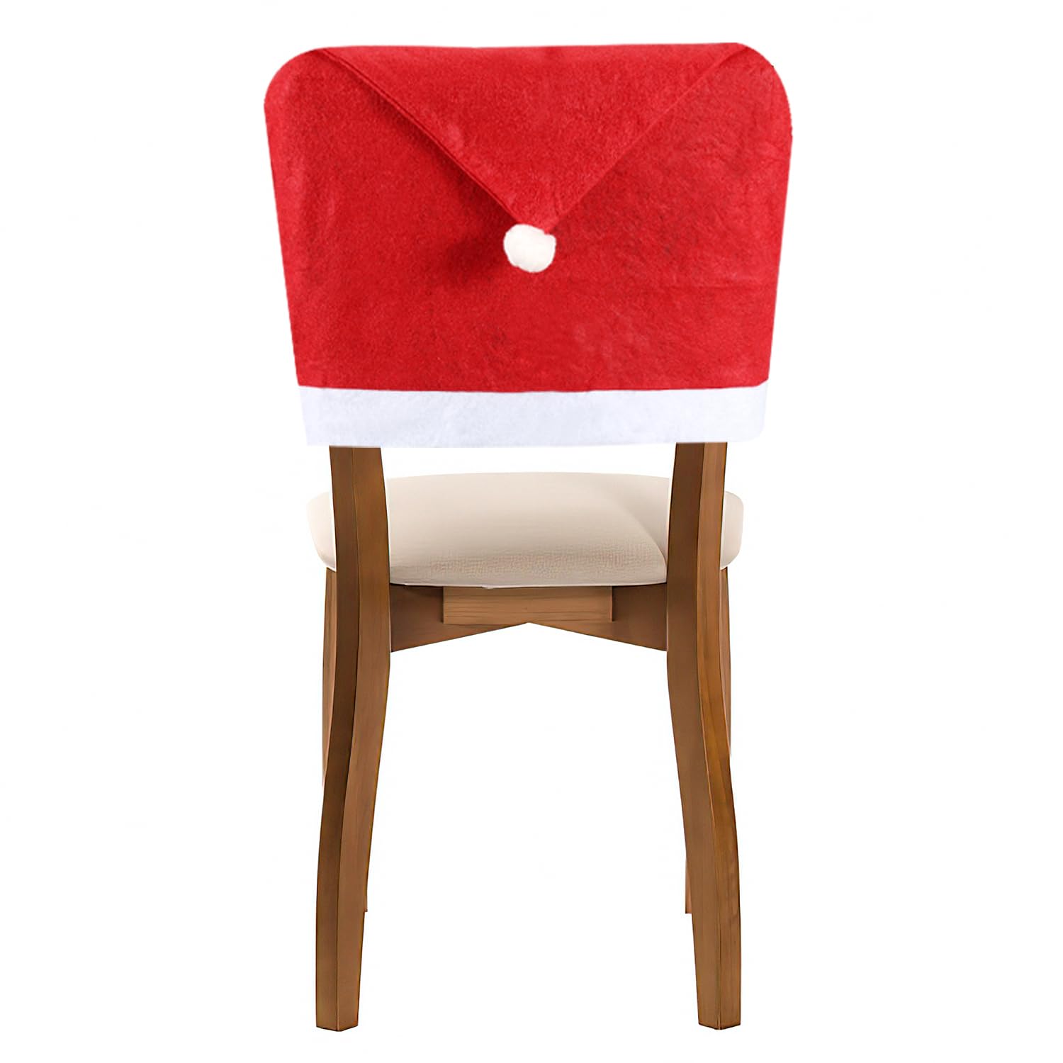 Juego de 12 fundas para sillas con Papá Noel y adornos para árbol de Navidad, para decoración de Navidad