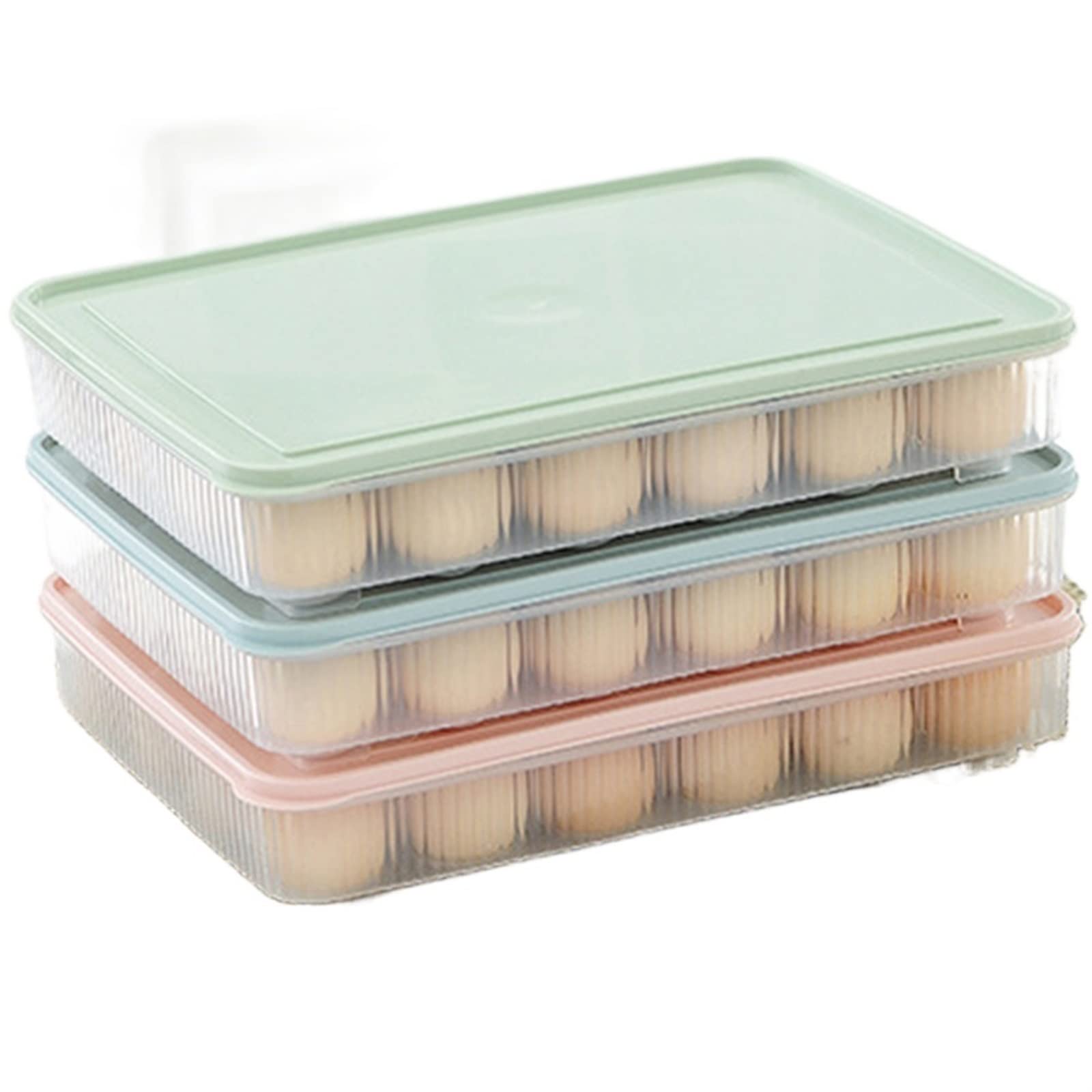 Cubo de Huevos para Nevera, Caja de Almacenamiento de Huevos, Organizador de Nevera, Caja de Huevos Frescos, Soporte de Bandeja de Cocina, Caja de Huevos
