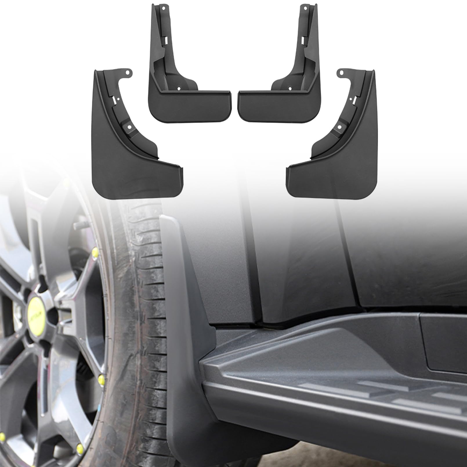 ITrims Car Mud Flaps Mudguard Fender for Chery Jetour Traveller T2 2023 2024 2025 Car Accessories Splash Guard Fender Flares ABS 4PCS