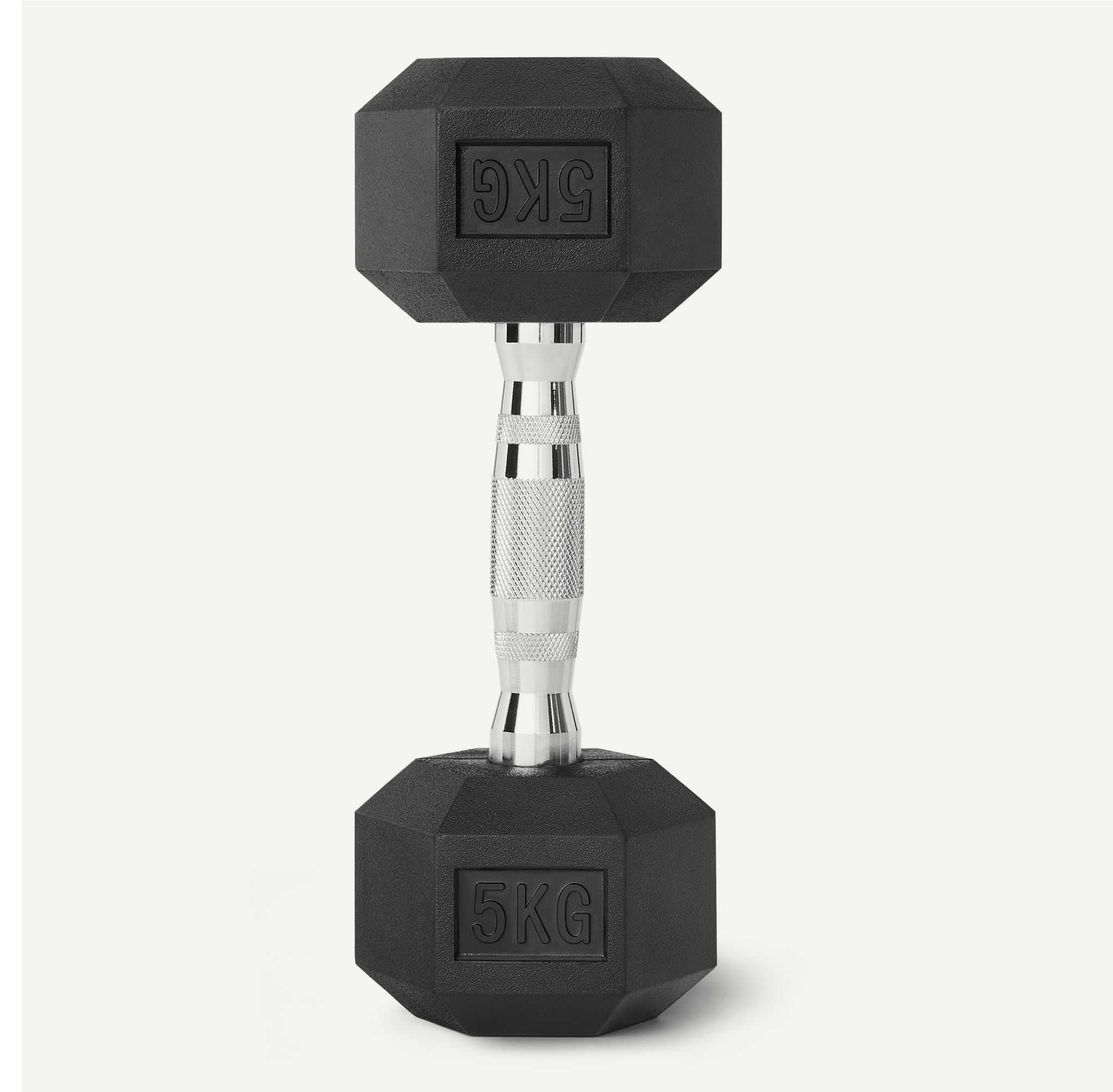 Amazon Basics Rubber Encased Hex Dumbbell Weights Set