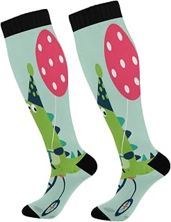 874 Crew Athletic Socks Happy Birthday Lovely Card Funny Calf Socks Long Walking Socks Breathable Dress Crew Socks For Hiking Travel Running 40cm