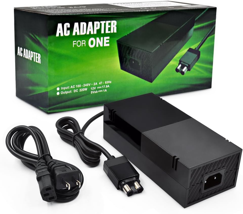 Puning Power Supply Brick for Xbox One[Low Noise] 100V-240V AC Adapter Power Supply Compatible with Xbox One Console