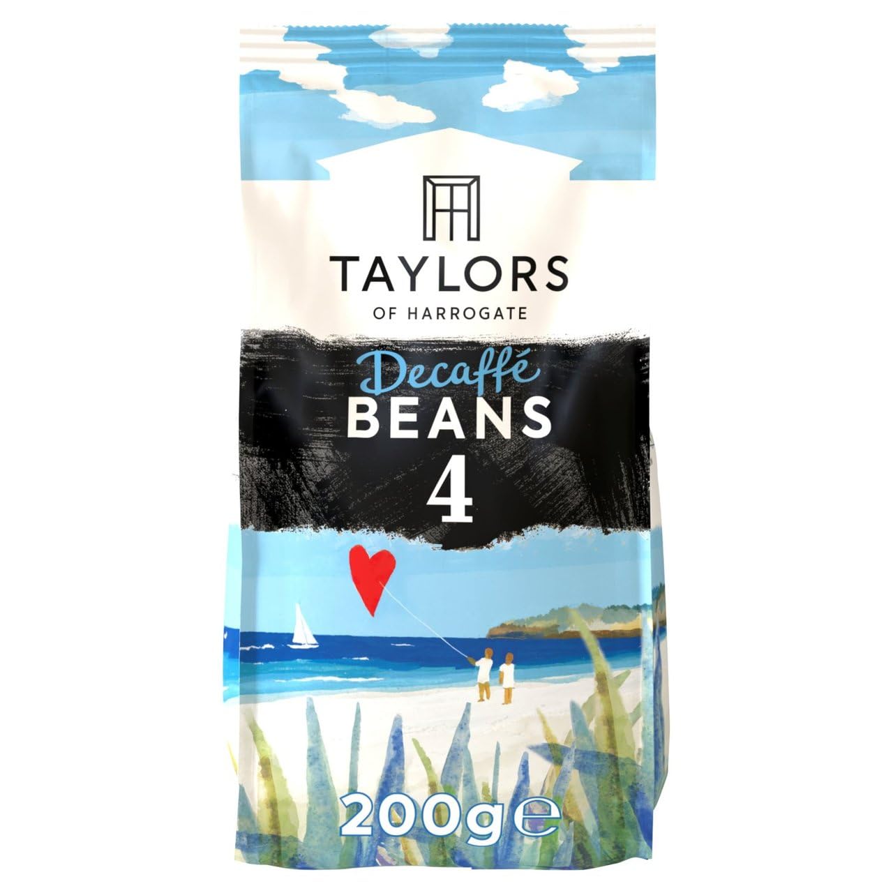 Taylors of Harrogate Decaffé Beans Coffee, Roast 4, 200 g Bag (Pack of 1)