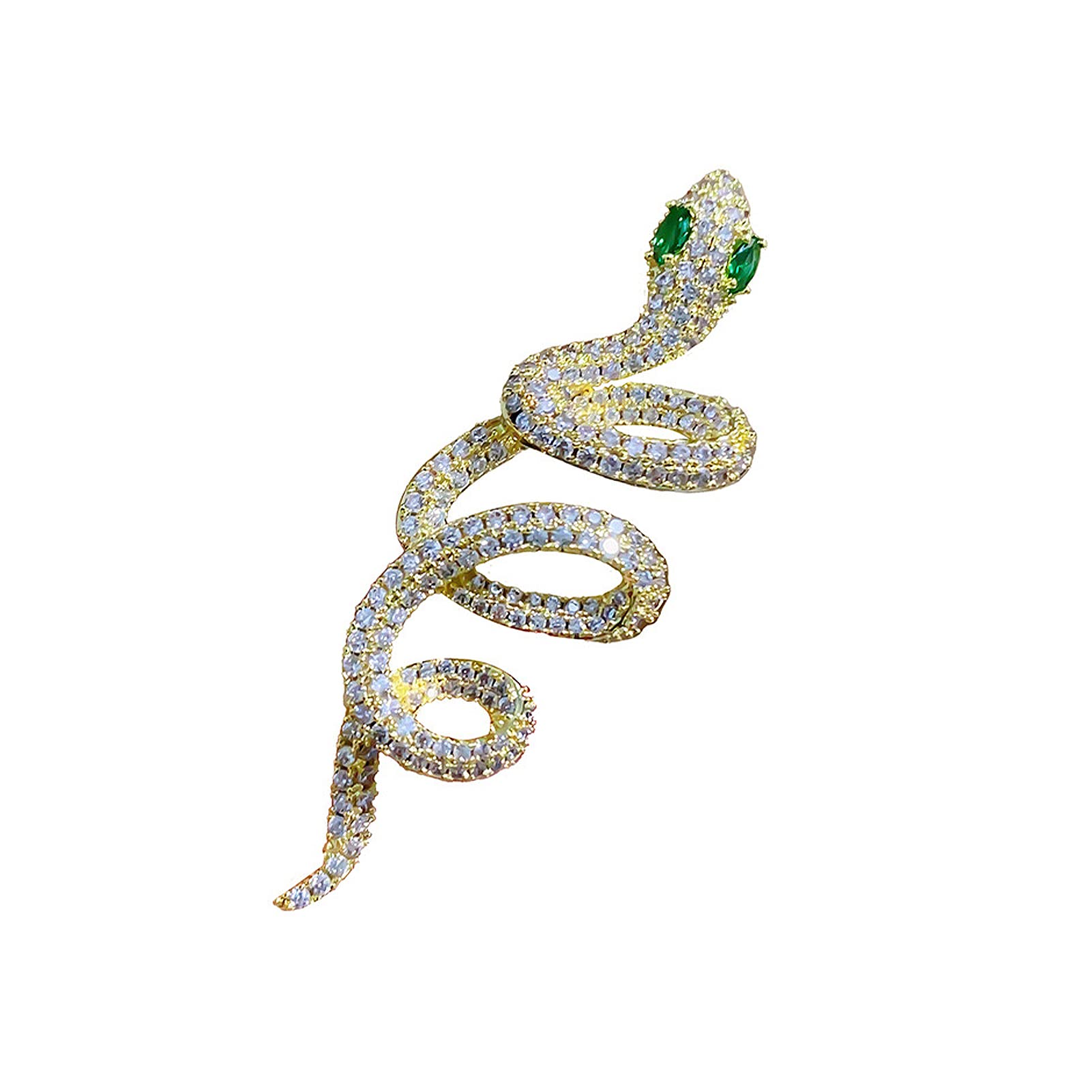 Broche con Forma de Serpiente para Mujer, Estilo Punk, Animal, Solapa, Regalo para Fiesta de Halloween