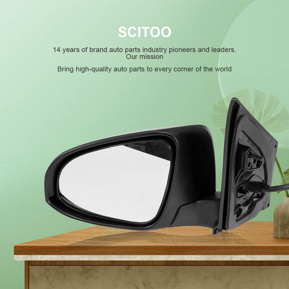 SCITOO Side View Mirror Driver Side Door Mirror fit for 2016 forFor Scion iM 2017 2018 For Toyota Corolla iM Power Heated Turn Signal Power Folding Power Adjustment