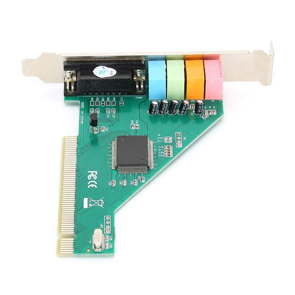 Scheda audio PCI 4.1 Scheda audio surround stereo interna Scheda audio per computer desktop, chip CMI8738, per 98 / per / XP/NT tensione del segnale (0,5 V ~ 5 V)