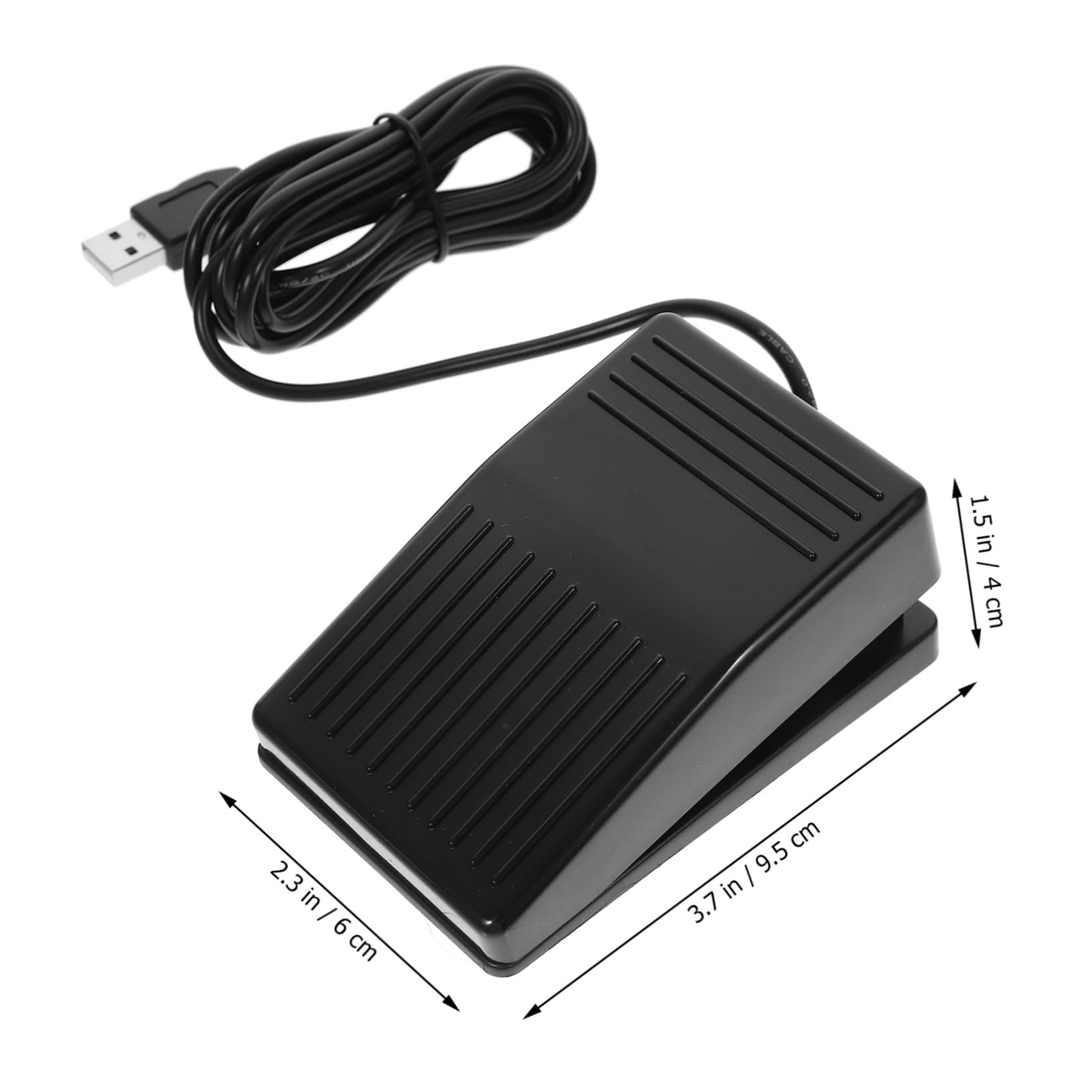 FUNOMOCYA Foot Operated Pedal Controller Cord Plastic Foot Switch for Foot Switch Power Switch Macro Function