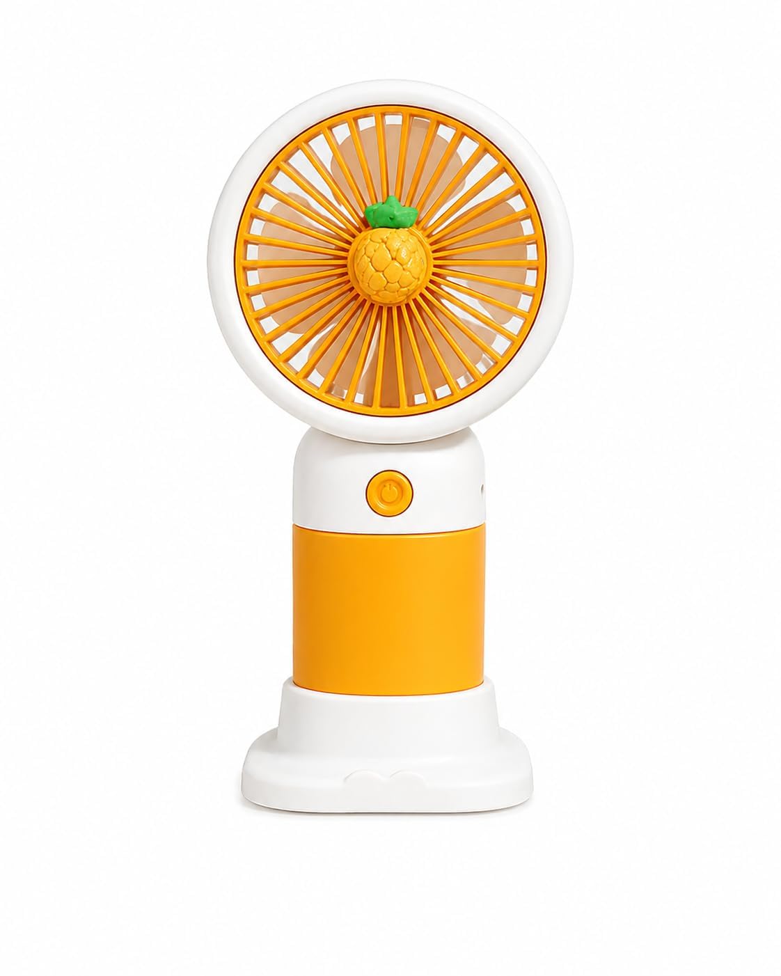 FOREST DUMP Portable USB Rechargeable Hand Fan, Lightweight Mini Fan with 3-Speed Adjustable Airflow, Multicolour Stylish Design, Battery Operated Desk & Travel Fan for Indoor Outdoor Use (Orange)-image-29