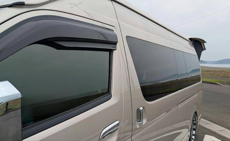 ハイエース　セミスモ　取り外し可能スモーク　目隠し　サンシェード　フィルム　脱着 Amazon.co.jp: ハイエース セミスモ 取り外し可能スモーク