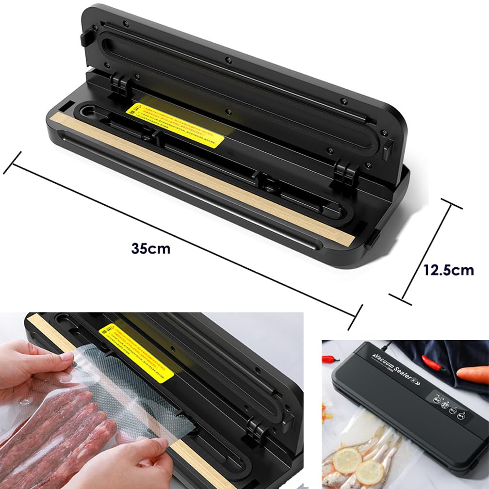 Vacuümsealer Mini Oplaadbaar Vacuümsealer 15 Vacuümzakken Oplaadbaar Elektrisch Folielasapparaat Mini Handvacuumpomp Voor Het Bewaren Van Levensmiddelen Wit Voedsel Vacuümzakken