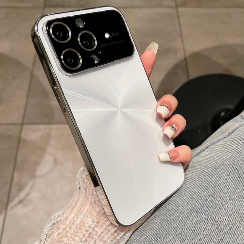Coque iPhone 11 anti-choc protégeant l'objectif, dos rigide blanc de luxe