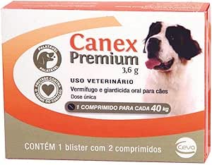 Vermífugo Canex Premium para cães até 40kg