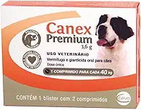 Ceva Vermífugo Canex Premium Cães 3 6G Cães 40Kg Para Cães
