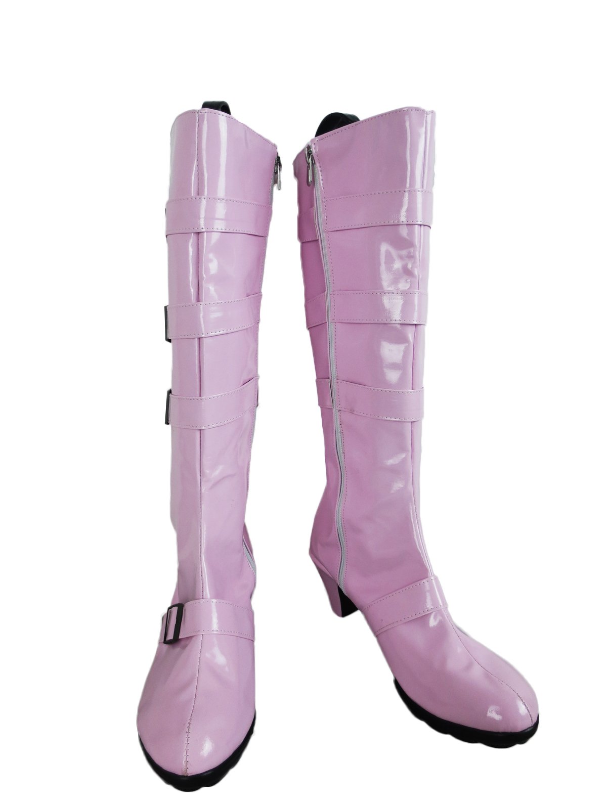 Game Four Heavenly Kings Of Orochi shermie Pink Long Cosplay Shoes Boots