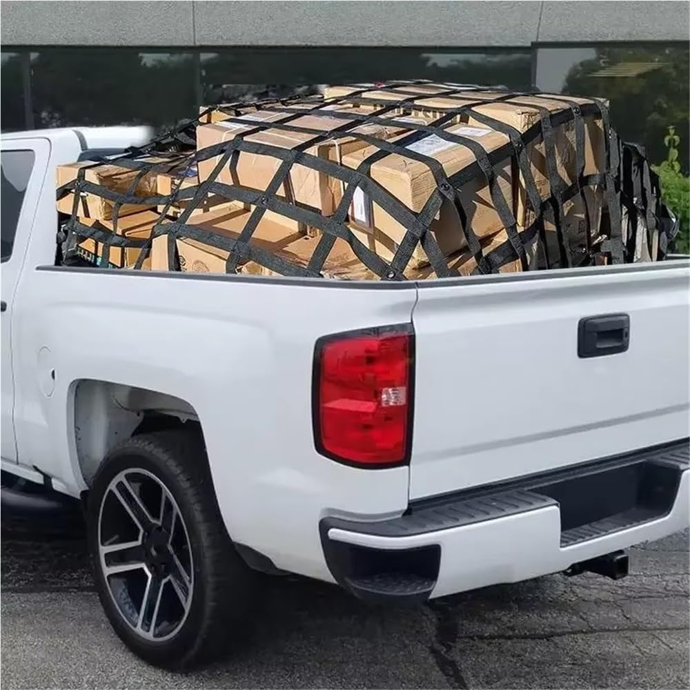 Elastica Bagagliaio Auto Rete di Carico per Portapacchi da Tetto per Auto Camion per Pick-up SUV Furgone Controllo del(Style L)