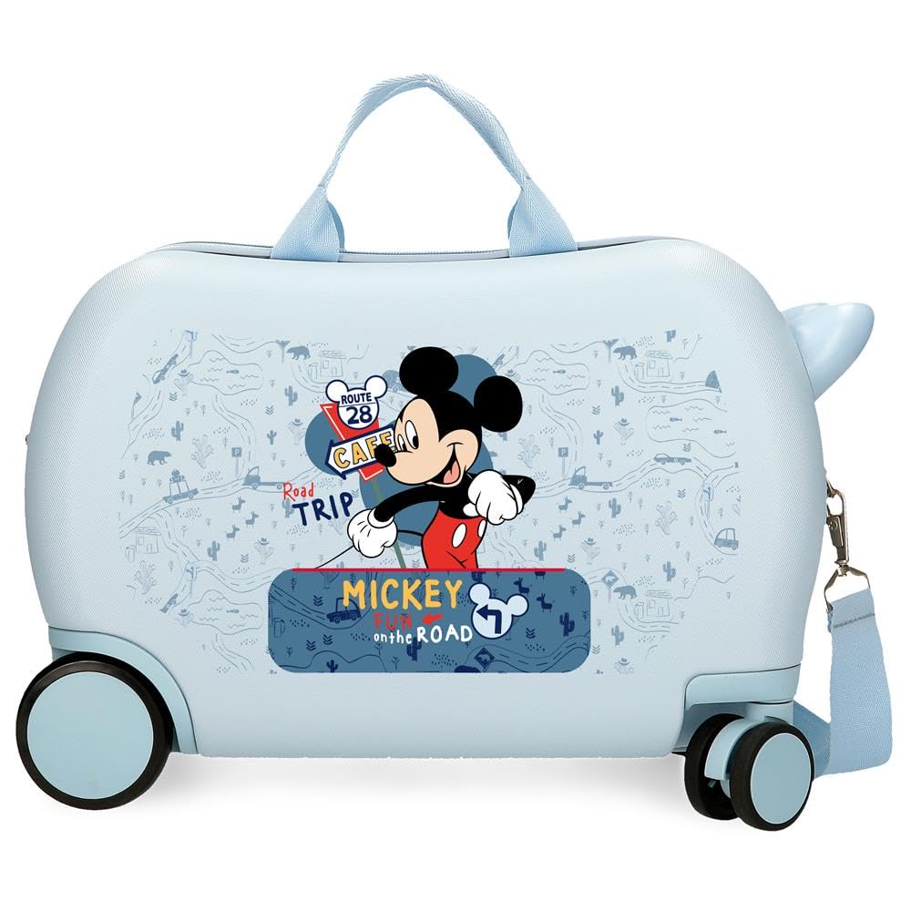 Disney Joumma Disney Mickey Road Trip Maleta Infantil Azul 45x31x20 cms Rígida ABS 24,6L 1,8 kgs 4 Ruedas Equipaje Mano