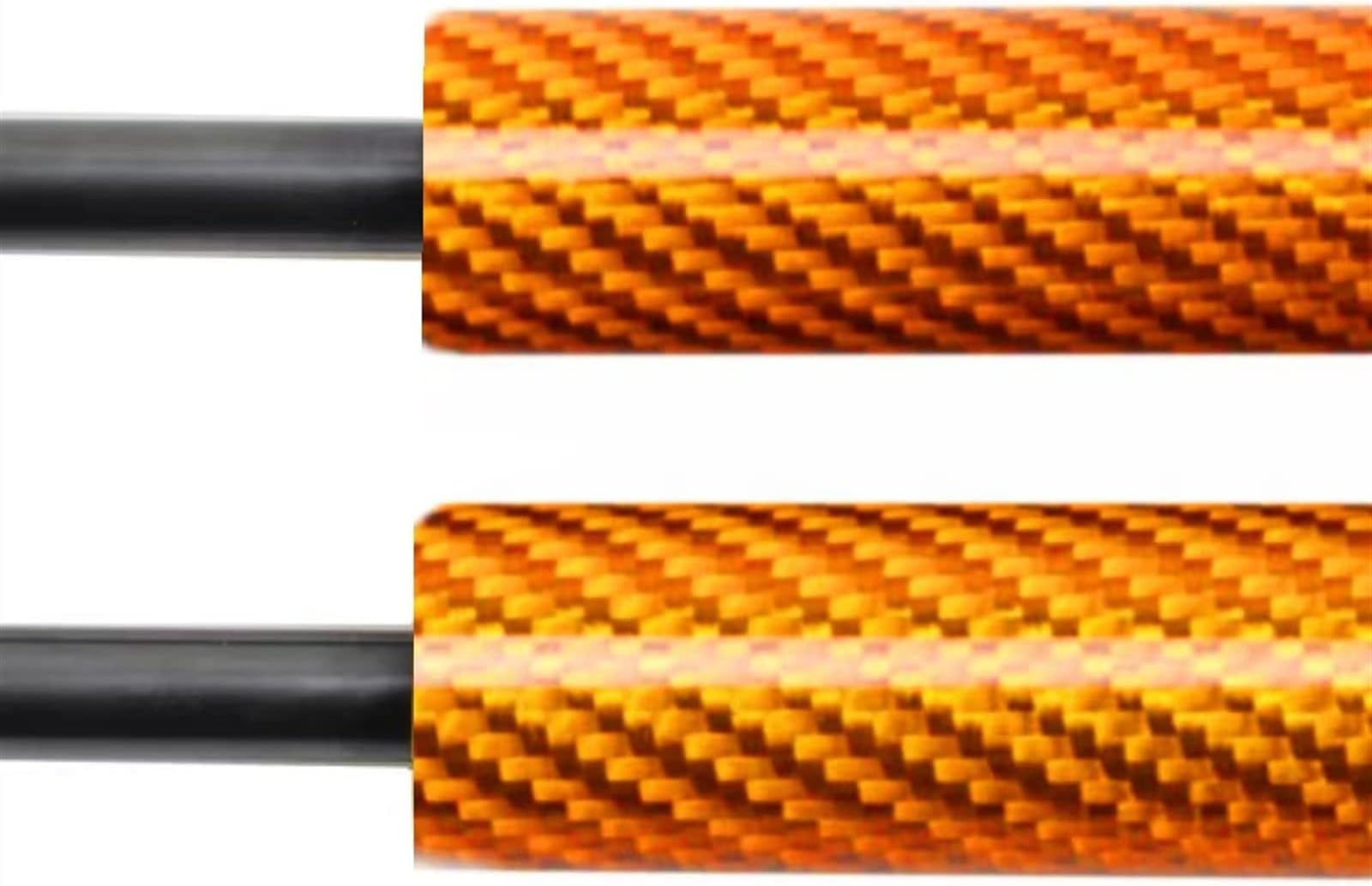 Replacement for Mustang MK6 6th Generation 2015-2022 Front Hood Bonnet Gas Struts Lift Support Rod Prop Gas Springs Bonnet Gas Struts (Color : Yellow carbon fiber)(Orange carbon