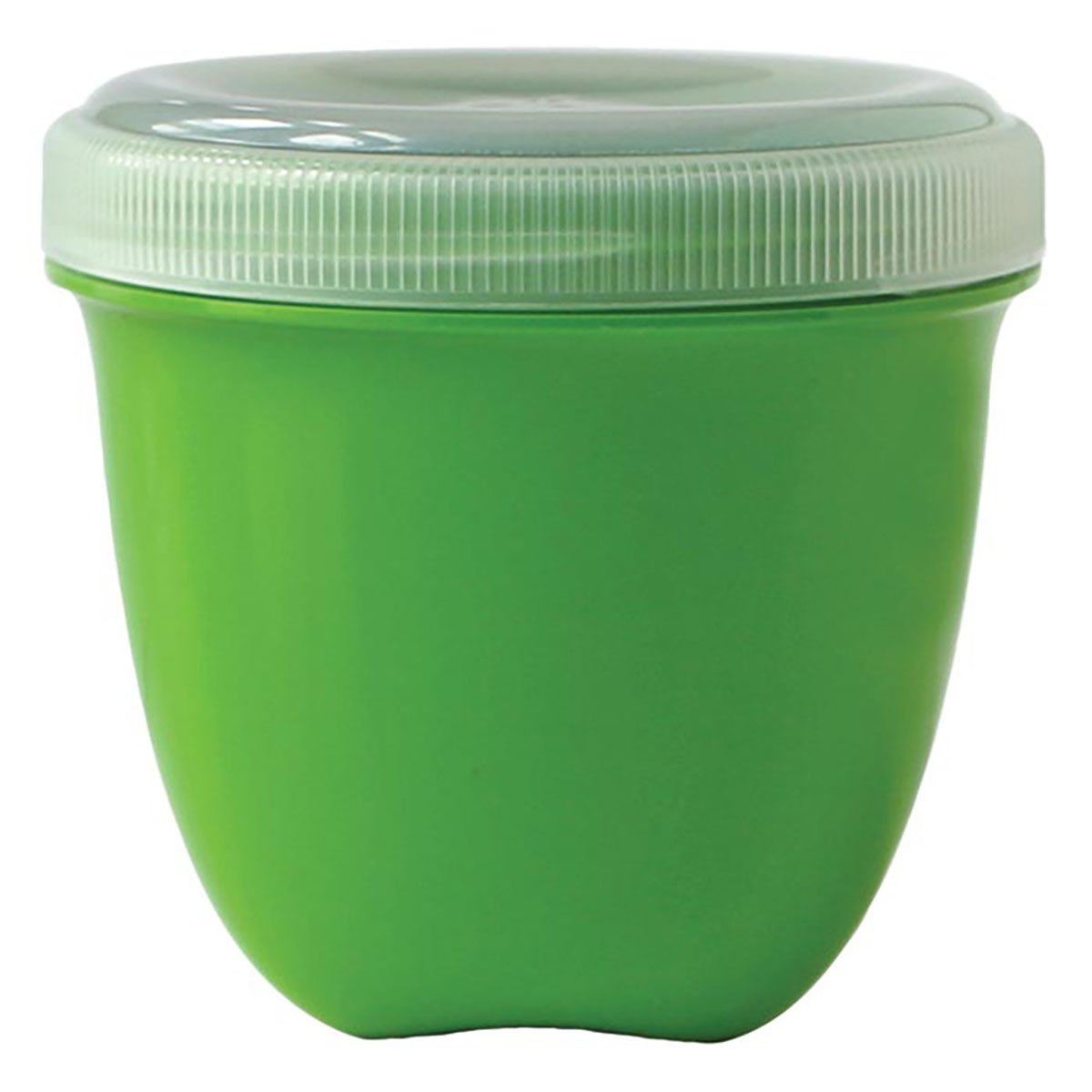 Preserve Food Storage Container, 8 Ounce/Mini, Made from Recycled Plastic, Set of 4, Apple Green